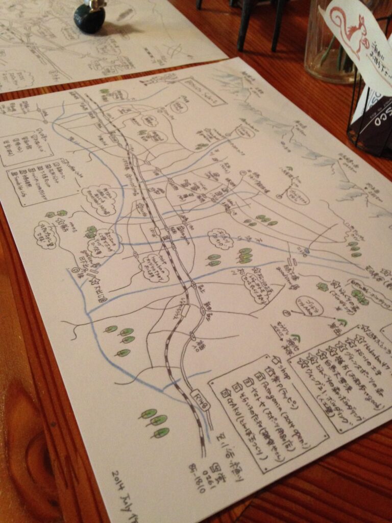 白馬のお勧めスポットマップ完成ー!!